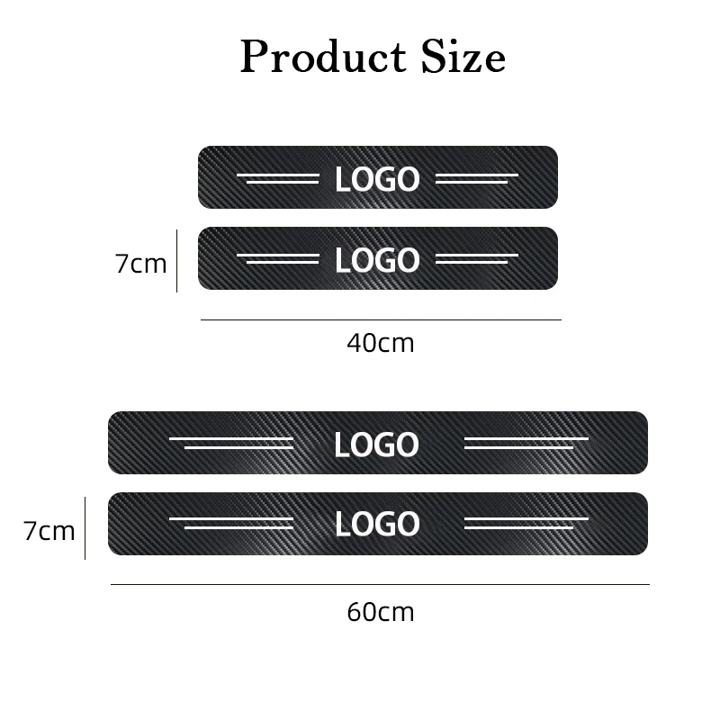4pcs Car Sticker Carbon Fiber Auto Door Sill Strip for Ford Focus 4 3 2 MK4 MK3 MK2 2012 2014 2015 2016-2018 Accessories - купить по