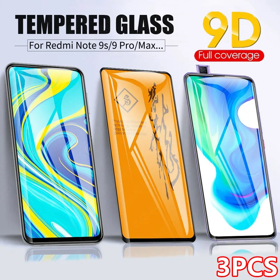 

1-3PCS for Xiaomi Redmi 10 9T 9 9A 9c Note 11 10S 9T 9s 8 7 Pro Screen Protectors For Xiaomi Poco F3 M3 X3 GT ProTempered Glass