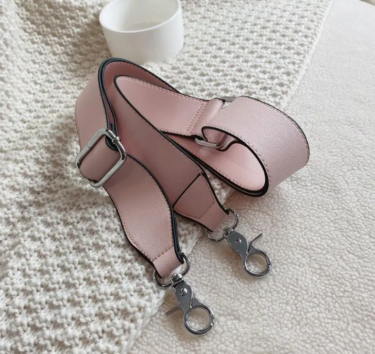 Leather Bag Strap Women Shoulder Crossbody Bag Belt Adjustable Wide Strap Bag Part Accessories Female Messenger Bag Strap