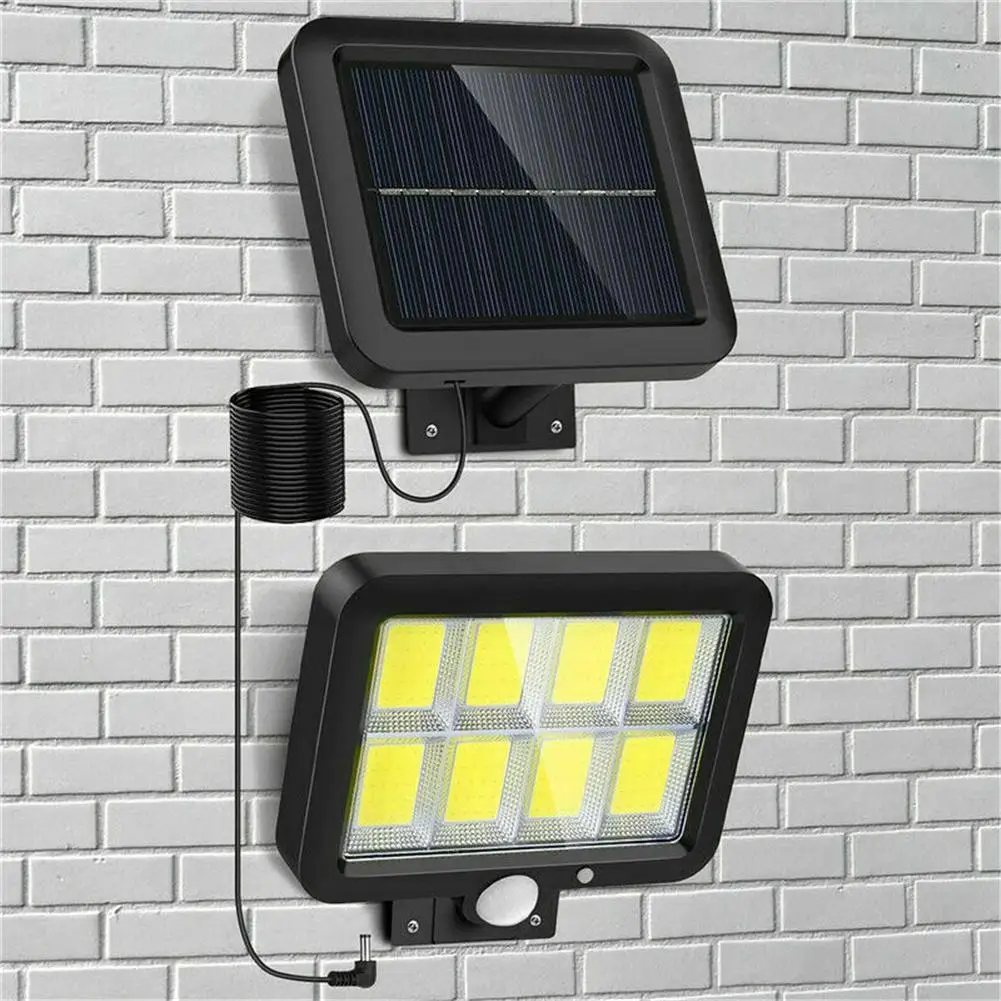 

Solar Lights Outdoor 9000lm 160 COB Wall Lamp 3 Lighting Modes Energy Saving Motion Sensor Light Flood Light IP65 Waterproof