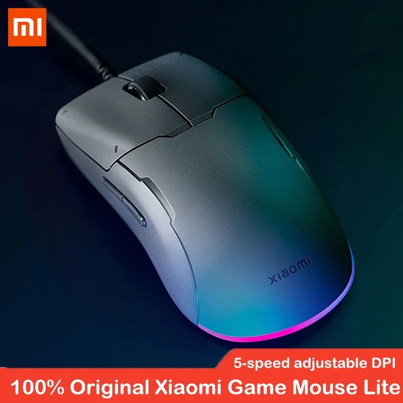 

Игровая мышь Xiaomi Lite с Rgb-подсветкой, 220 дюйма, от 400 до 6200 dpi