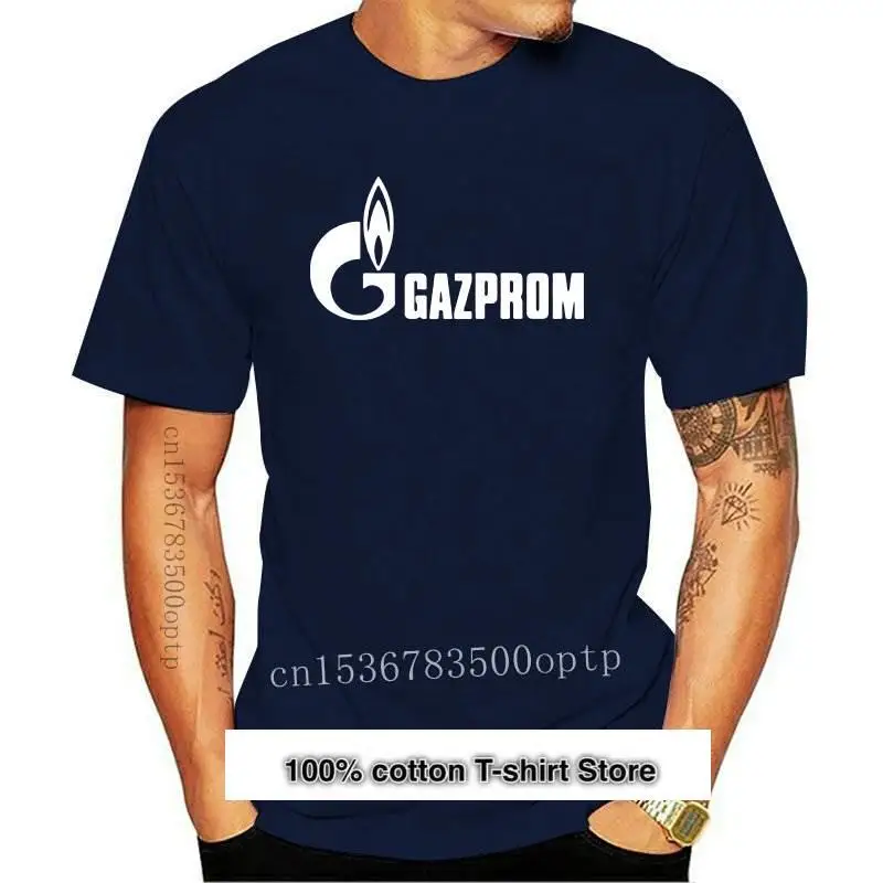 

Gazprom-Camiseta de gasoductos naturales, camisa