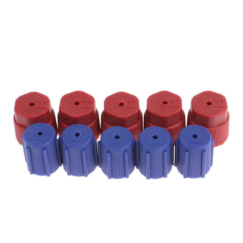 

10Pcs/Set R134a Cap A/C Cap 13mm & 16mm Air Conditioning Service AC System Charging Port Caps Low Side and High Side