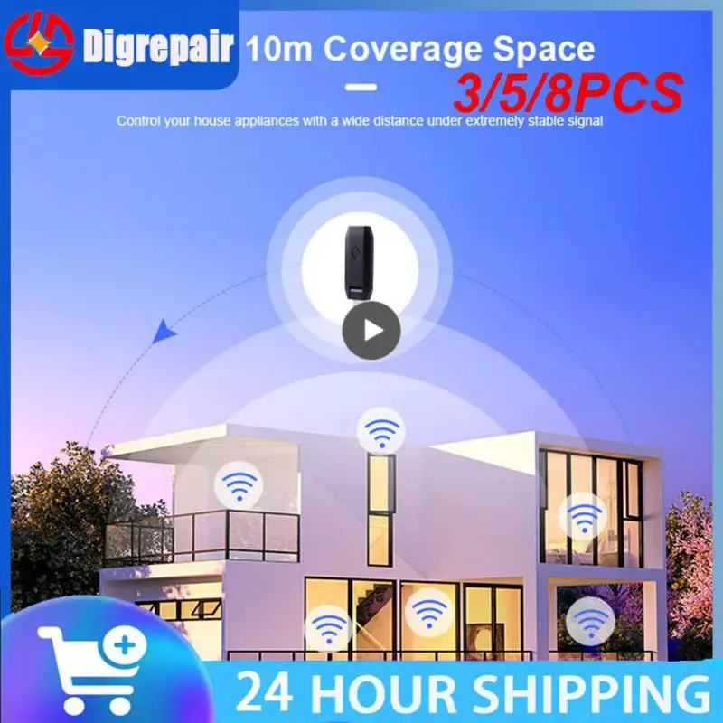 

3/5/8PCS 433 92 Mhz Wiifi Remote Remotely Controlled Infrared Usb Smart Controller Dc5v/1a Tuya Hot Foldable Ir Rf Controller