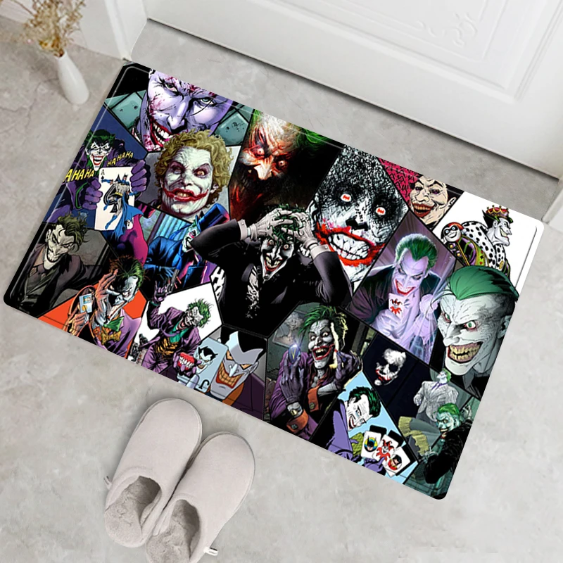 

Joker Funny Printed Door Mat Oriental Home Decorations Doormat Entrance Door Non-slip Bath Cotton Carpet Kitchen Rug Carpets