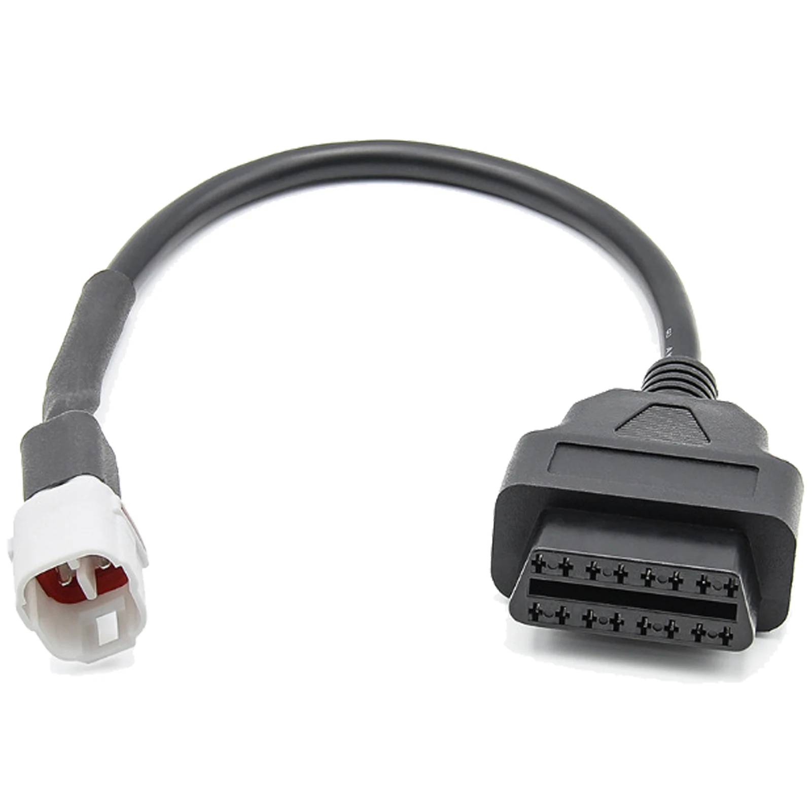 

Диагностический разъем OBD2 для мотоцикла, Удлинительный кабель для мотоцикла, адаптер, разъемы источника питания, 4-контактный Штекерный кабель