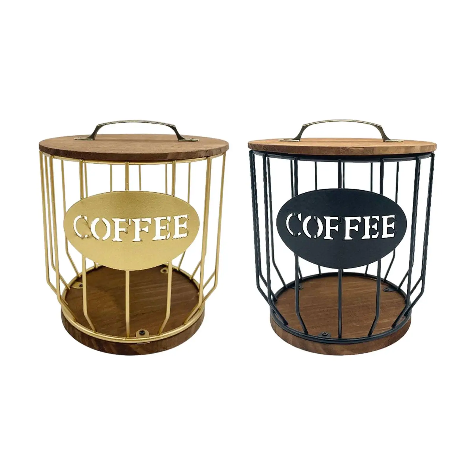 

Coffee Capsule Storage Basket Large Capacity Metal Sturdy Coffee Pod Holder Coffee Pod Basket for Kitchen Coffee Bar Decor Hotel