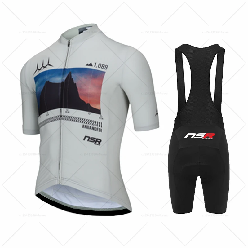 

2022 NSR Cycling Clothing Men short sleeve Jersey Summer Cycling set Bike uniform MTB maillot ropa de ciclismo road Bicycle wear