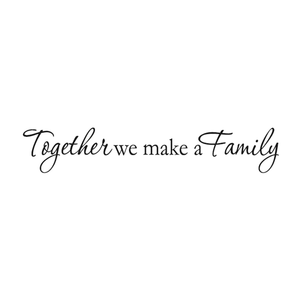 

1PC DIY Peel and Vinyl Together We Make A Family Wallpaper Wall Decals Wall Stickers