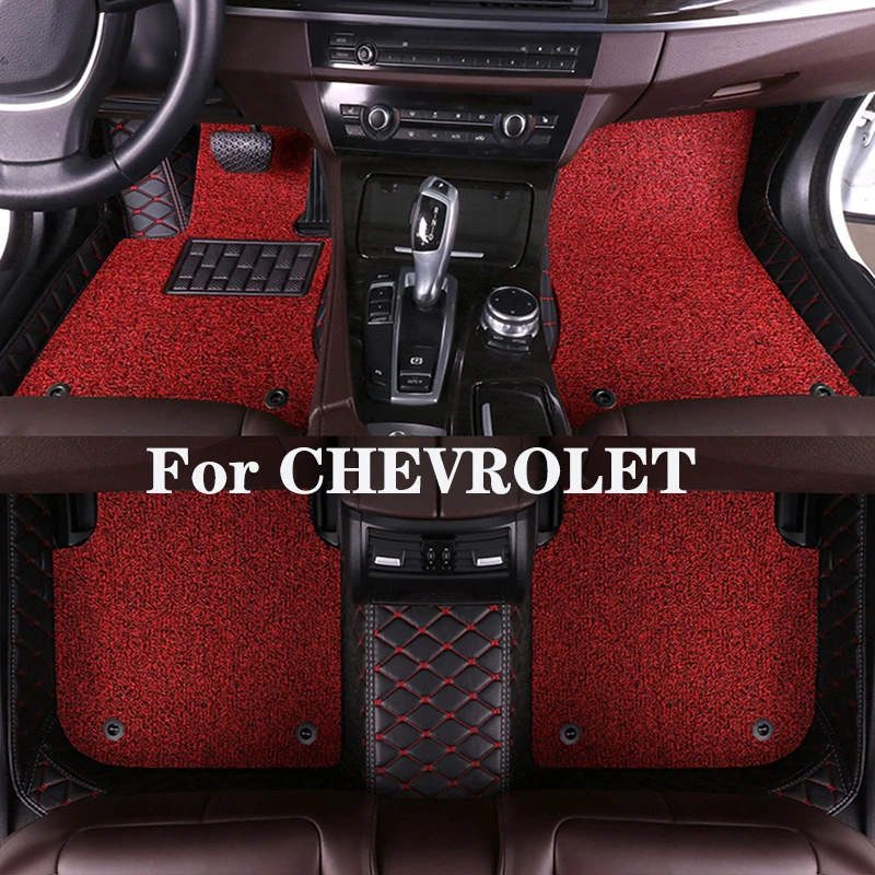 

High Quality Customized Double Layer Detachable Diamond Pattern Car Floor Mat For CHEVROLET Traverse Tahoe (7seat) Auto Parts