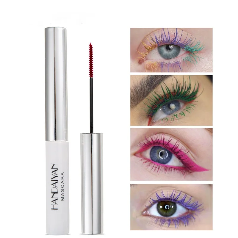 

4D Color Mascara Long Lasting Waterproof Profession Eye Makeup Curling Thick Slender Mascara Volume False Eyelashes Make Up Tool