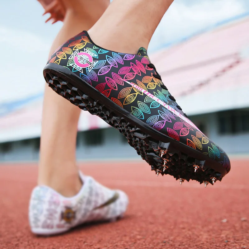 34-46 Track and Field Shoes Outdoor Training Track and Field Shoes Men High Jump Shoes Student Sports Running Shoes Plus Size