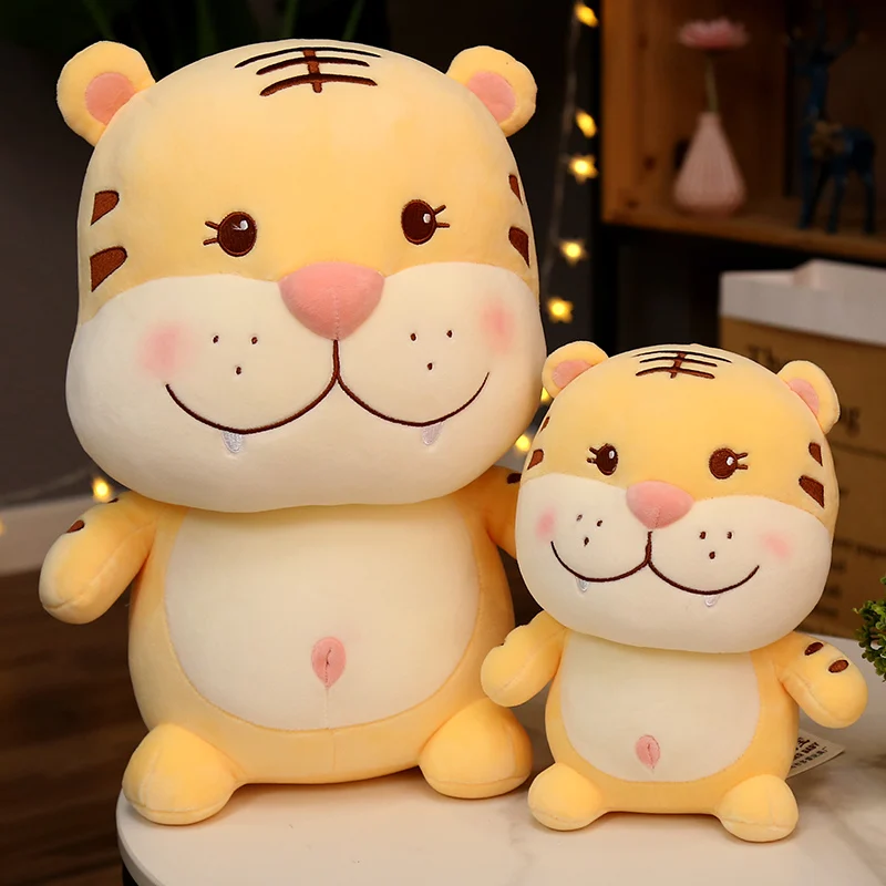 

Cartoon 1pc 23/35/40cm Lovely Tiger Plush Toys Soft Cartoon Cute Tiger Stuffed Animal Doll Children Toys Birthday Xmas Gift