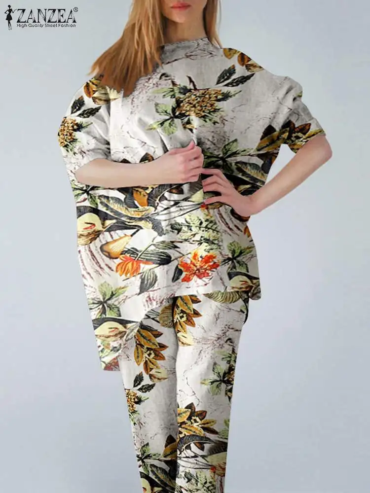 

Женский спортивный костюм с цветочным принтом, блузка с рукавом 2022