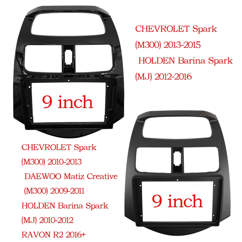 Радиоприемник NAVI 2 Din 9 дюймов для Chevrolet Spark 2010-2013 двойная стереопанель на Android рамка