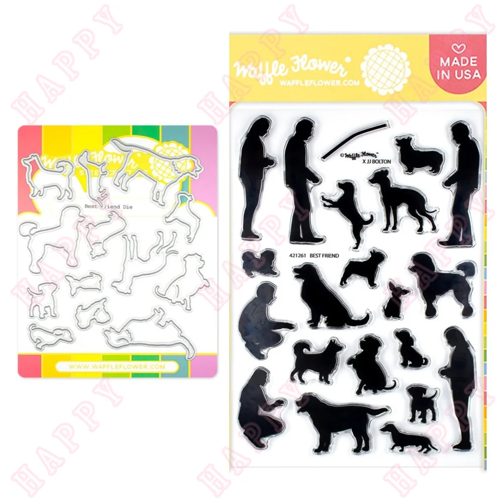 

Metal Cutting Dies Stamps Best Friend DIY Scrapbook Envelope Diary Photo Album Paper Cards Decorative Craft Embossing Template
