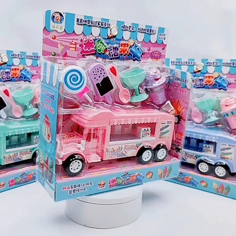 

Sweet Food Cart Gift for Boys and Girls 3 Years and up Children Playhouse Ice Cream Cart Playsetfor Kids Ages 3, 4 and