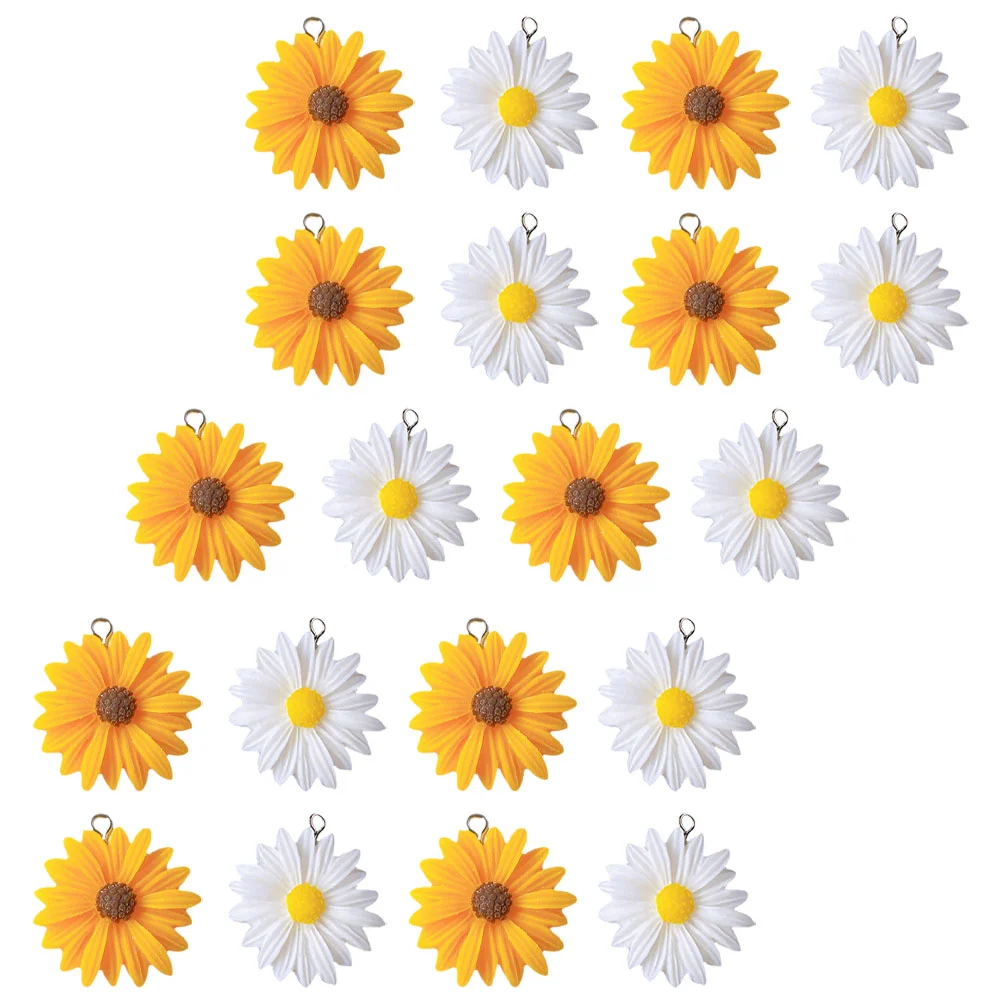 

Pendant Handmade Decors Daisy-shaped Accessories Adorable Ornaments Hanging Necklace Pendants Charm Bracelet