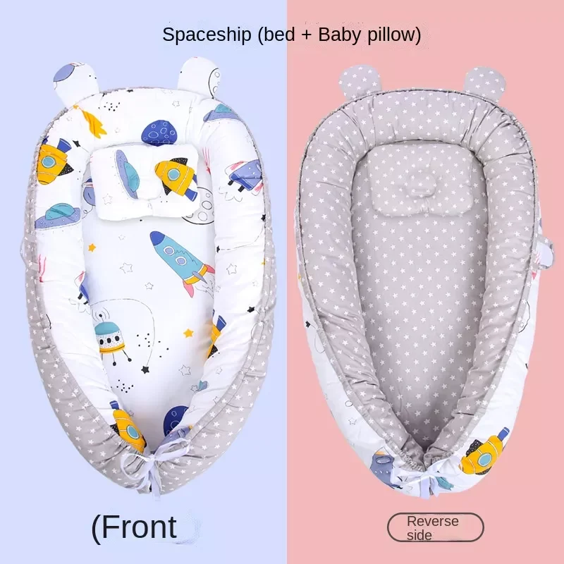 

Removable Baby Sleeping Nest Newborn Bed Crib Travel Playpen Cot Infant Toddler Cradle Mattress Baby Photography Props