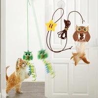 1pc pet toys swing toy animal cat toy cat teaser toy hanging door swing pet supplies