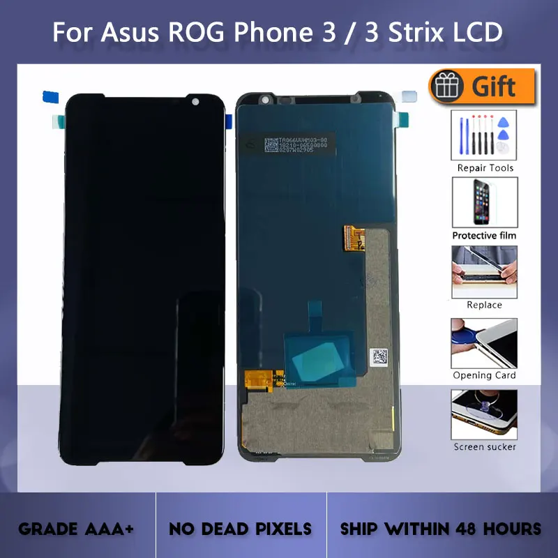 

6.59 inch Amoled for ASUS ROG Phone 3 ZS661KS LCD display + touch panel digitizer for ROG Phone 3 Strix ASUS_I003DD