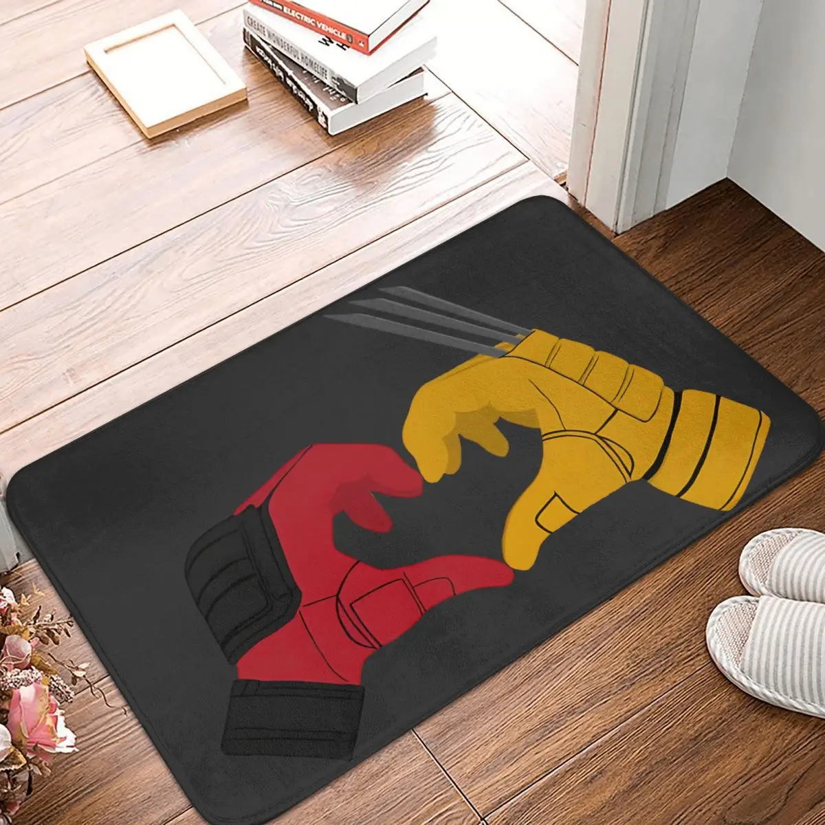 Противоскользящий Придверный коврик Deadpool &amp Wolverine для гостиной Популярные