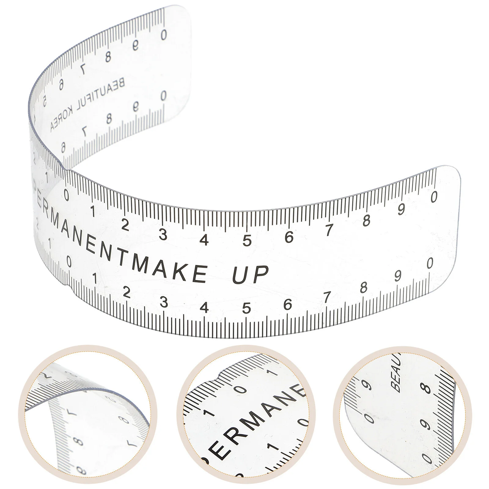 

Eye Brow Shaping Kit Professional Eyebrow Ruler Portable Flexible Measure