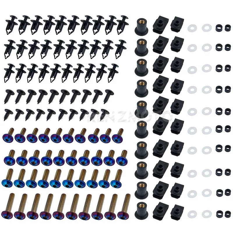 

5M 16MM Motorcycle Stainless Steel Nuts & Bolts Kit Fairing Bodywork For Suzuki Honda Yamaha Kawasaki Bolts Kit