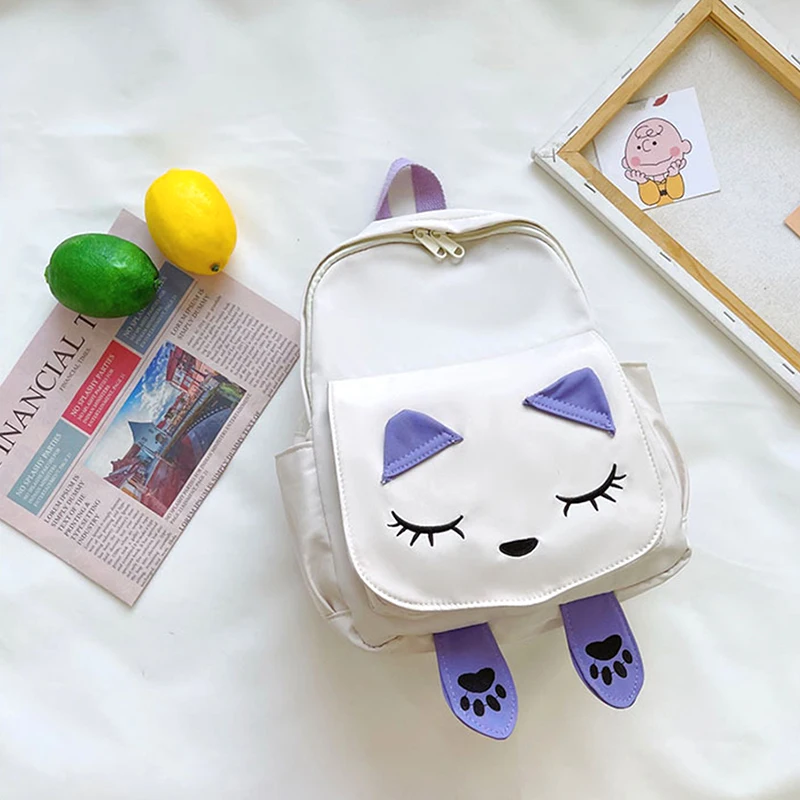 New Children's Bag Cute Cartoon Cat Girl Backpack Pupil Kindergarten Kids Girls Boy Backpack Unisex Kid's Toy Bag Travel Bag