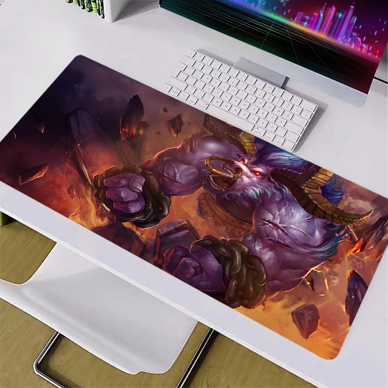 

Mouse Pad Gaming Alistar League Of Legends LOL Mousepad Large Home Desk Mat Computer Offices Cool 900x400 Anti-skid HD Game Mats