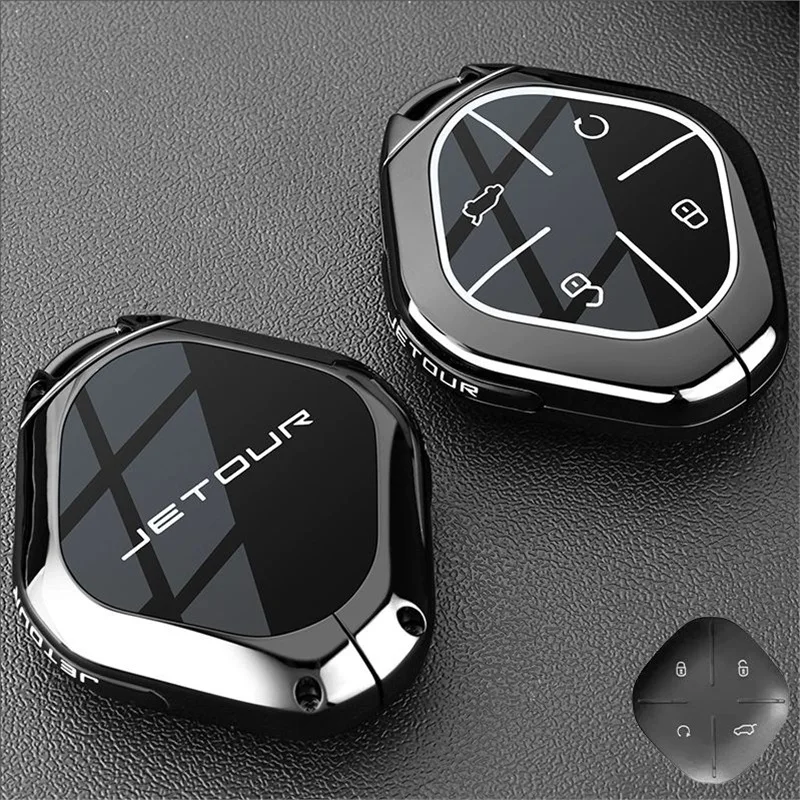 

Автомобильный чехол для ключей из цинкового сплава из ТПУ, держатель для Chery Jetour Travel Turn Fur DASHING X-1 Pluskey X70 X90 X95, аксессуары для удаленных ключей