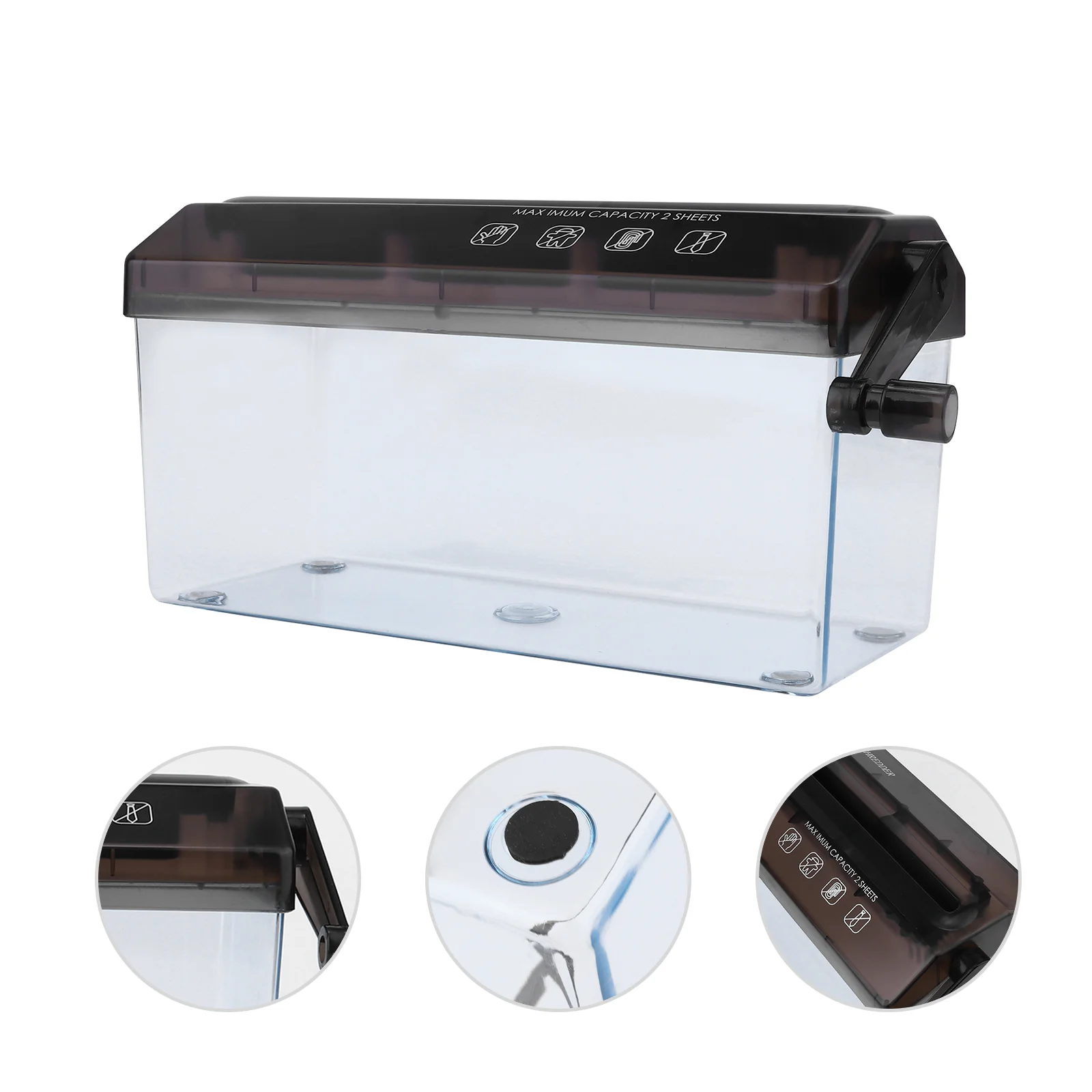 

Shredder Paper Hand Minidocuments Manual Desktop Machine Cutting A4 Office Crusher Document Quilling Tool Strip Cut Credit