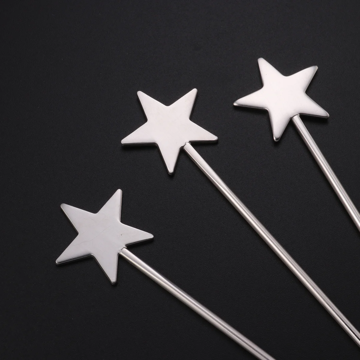 

Picks Cocktail Sticks Fruit Metal Startoothpicks Skewers Toothpick Appetizer Appetizers Stirrersforks Dessert Reusable Barbeque