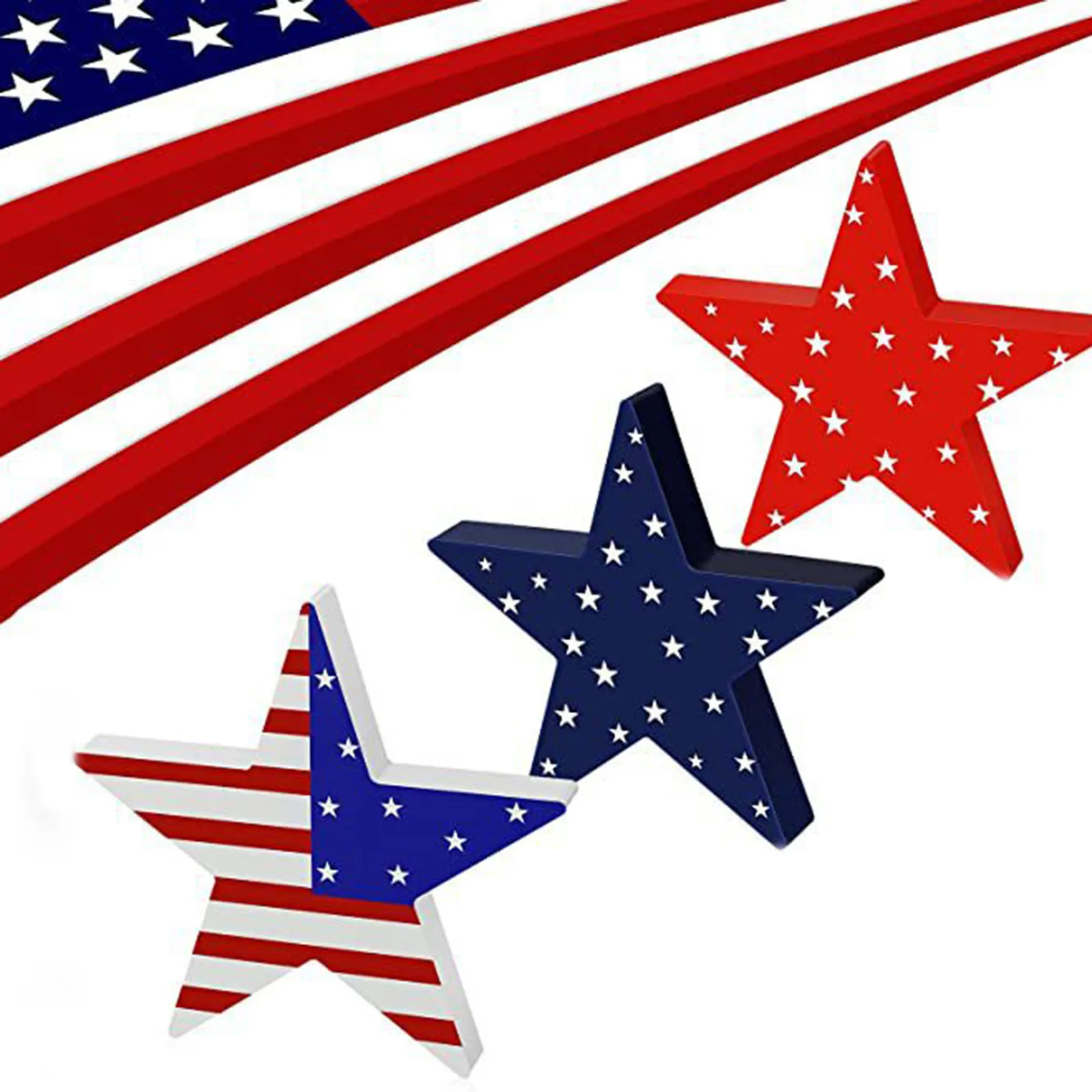 

Набор «День Независимости» с пятиконечными звездами