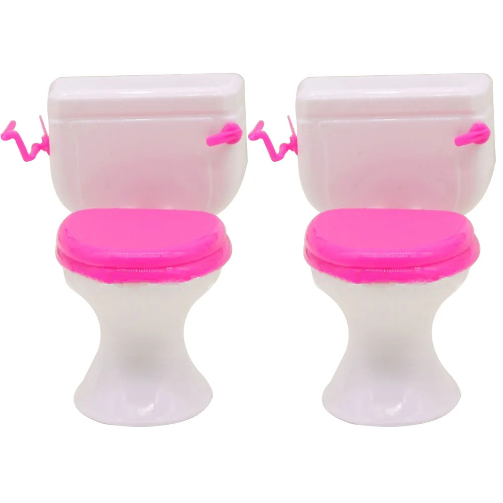 

Toilet Toy Mini Furniture House Bathroom Kids Toysminiature Pretend Play Accessoriessmall Toppers Cakes Simulationplaything