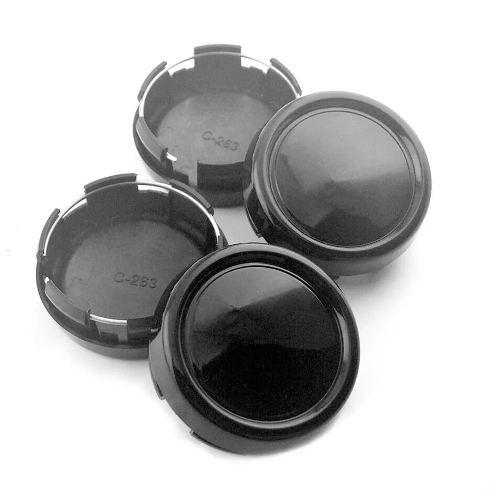 

Колпачки для ступицы колеса OZ, колпачки для ступицы, запчасти для грузовиков, 3,11x1,14 дюйма, 4 шт., ABS, черные, для гоночного колеса Advan