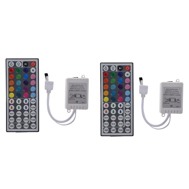 

ИК-пульт дистанционного управления для светодиодных лент RGB 5050 с 44 кнопками, 2 шт.