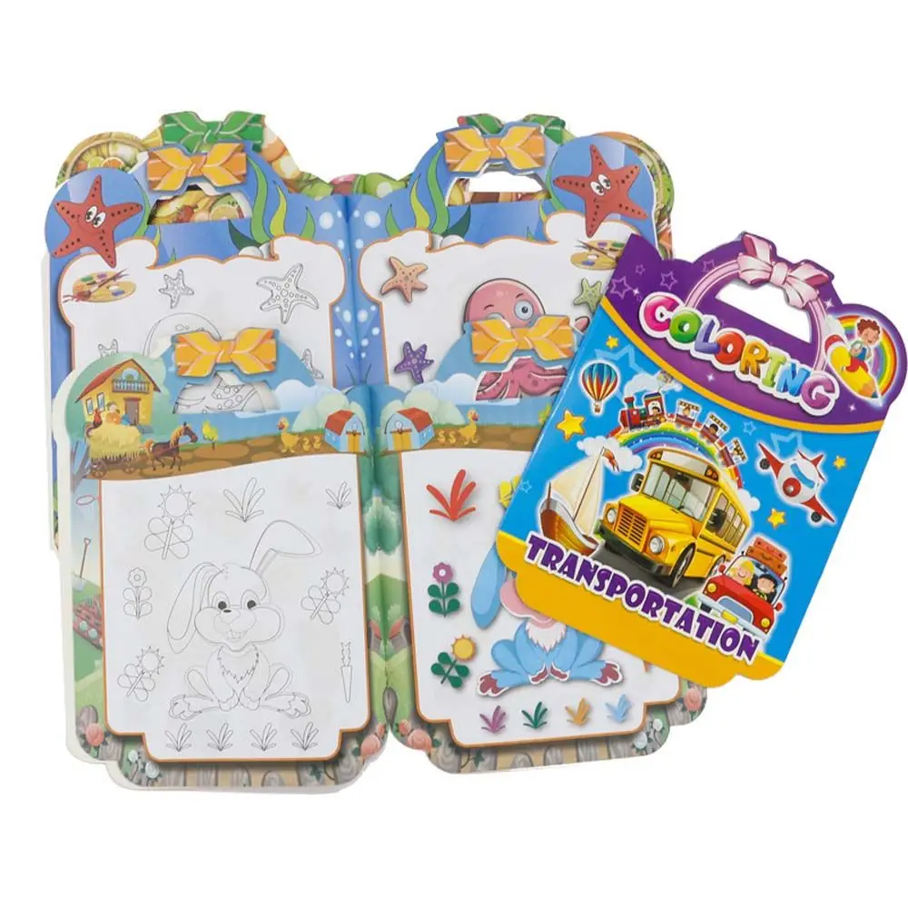 

Painting Animals Baby Educational Fruits Painting Exercise Cartoon Drawing Book Kid Coloring Book Magic Doodle Book