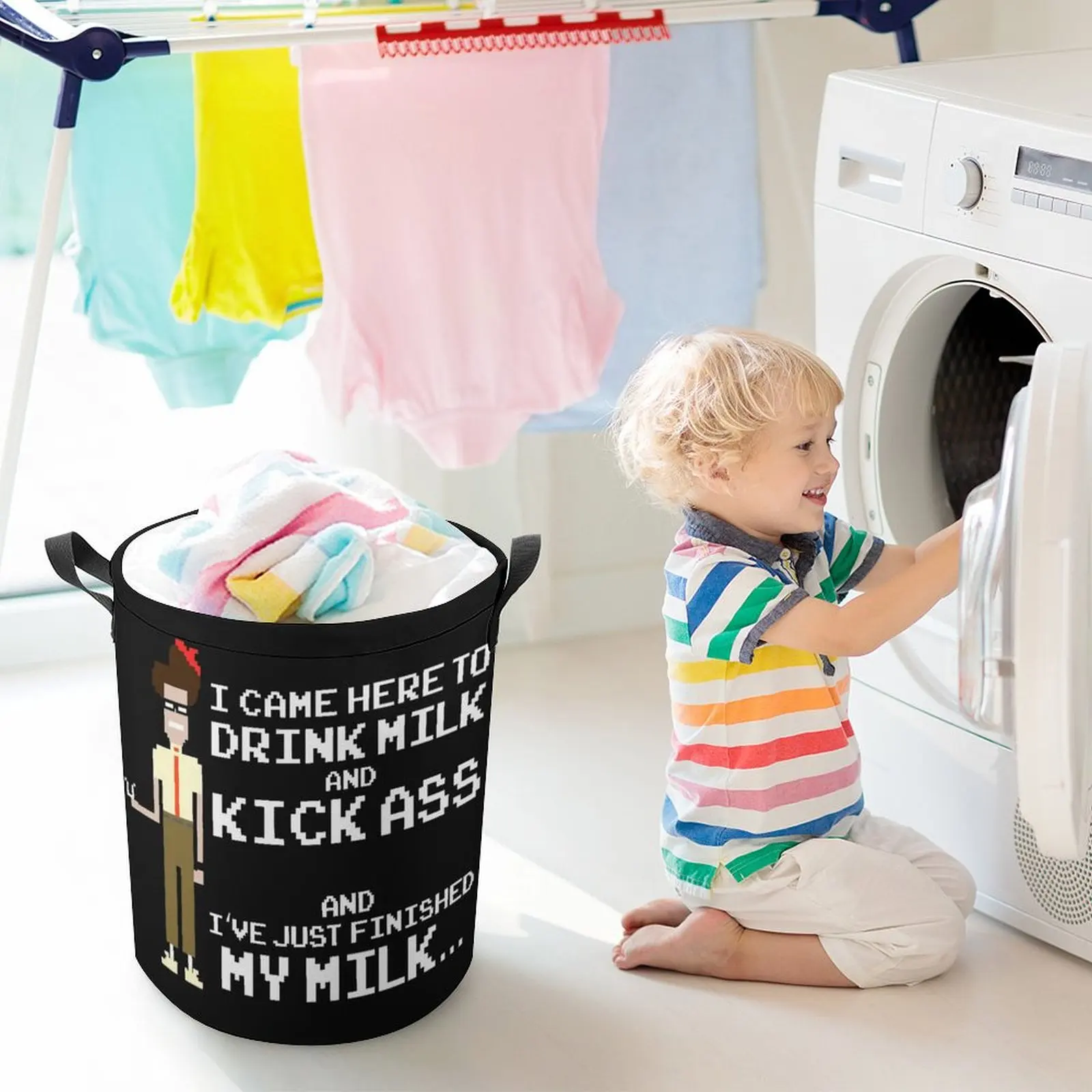 Привяжите свою грязную кожу молочная задница мох IT толпа корзина для белья