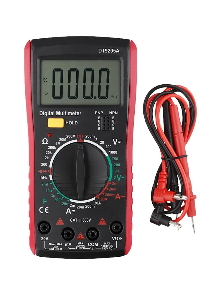Многофункциональный цифровой измерительный инструмент DT9205A для домашнего