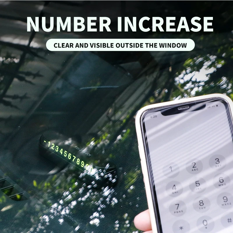 Автомобильная временная парковочная карта с номером телефона табличка для Mercedes