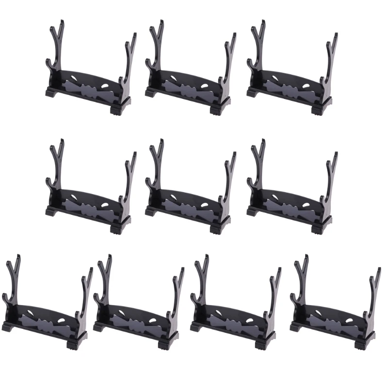 

10pcs Two Tiers Holder Display Stand for Cartoon and Comic Show Sword Magic Wand