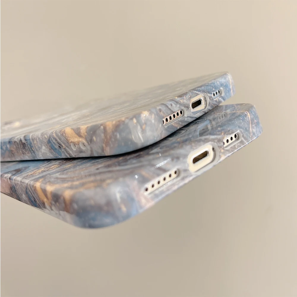 Для iPhone 14 Pro Max 13 12 Mini 11 X/XS XR 8 7 Plus SE 2022/2020 Роскошный Мраморный чехол градиентный