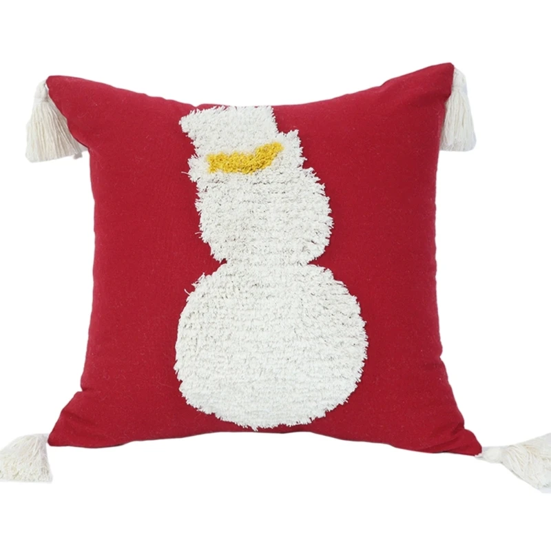 

Christmas Tufed Pillow Cover Christmas Elements Living Room Sofa Couch Decor