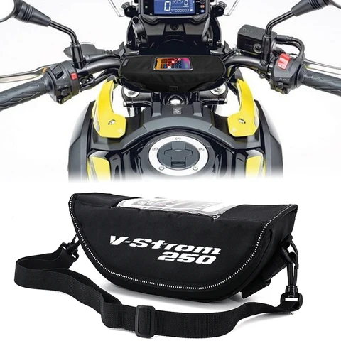 Для аксессуаров для мотоциклов V-strom 250, водонепроницаемая и пылезащитная сумка для хранения руля, навигационная сумка