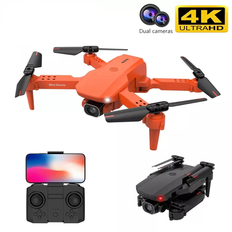 

2021 New Drone K9 Pro Mini 4k Hd Camera Profesional Rc Quadcopter Wifi Fpv Height Remains Foldable Drones Helicopter Toy VS E525