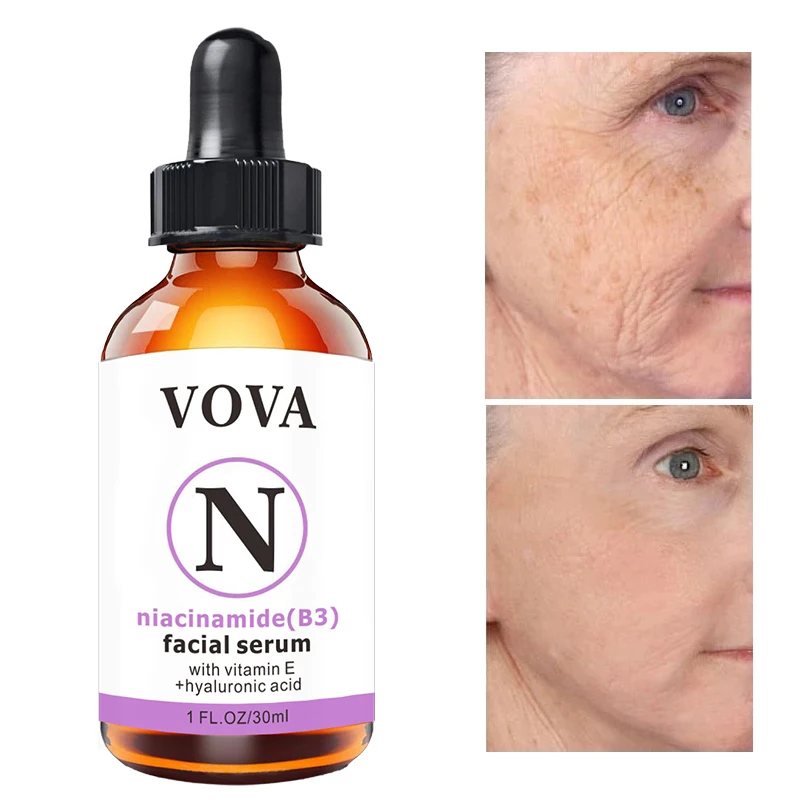 

Niacinamide Facial Serum Hyaluronic Acid Anti-Aging Shrink Pore Whitening Moisturizing Essence Face Cream