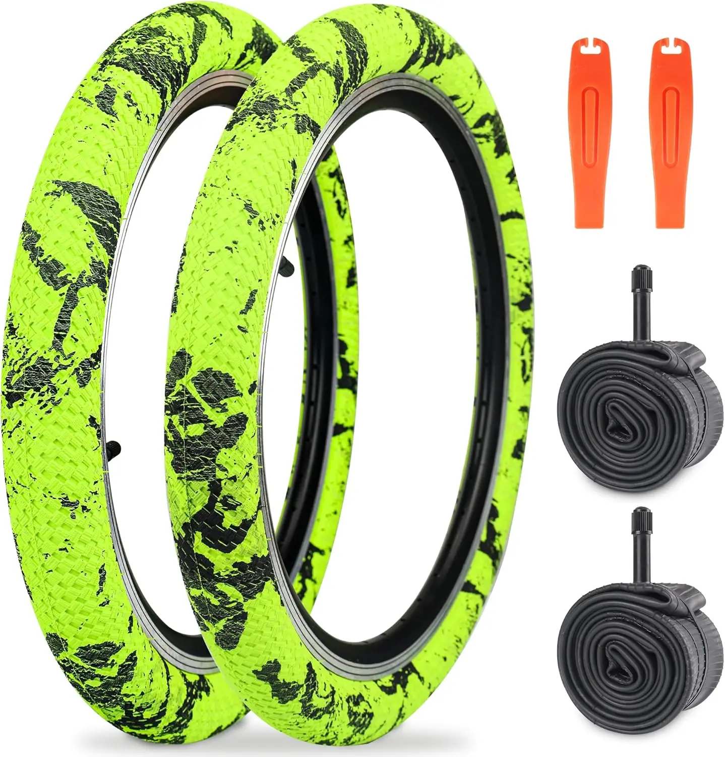 ZUKKA 2 упаковки велосипедных шин и камер BMX для городского велосипеда детский