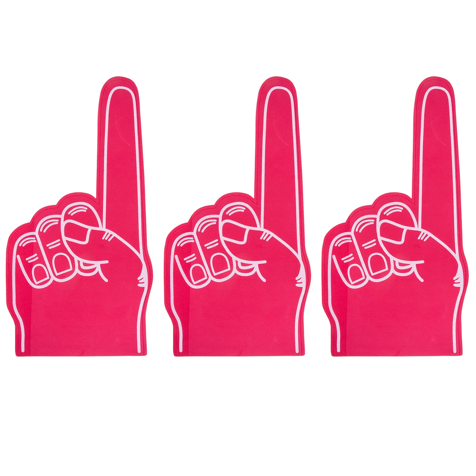 

3 Pcs Party Supplies Foam Fingers Mini Hoops Basketball Noise Makers Sporting Events Cheerleading Hand