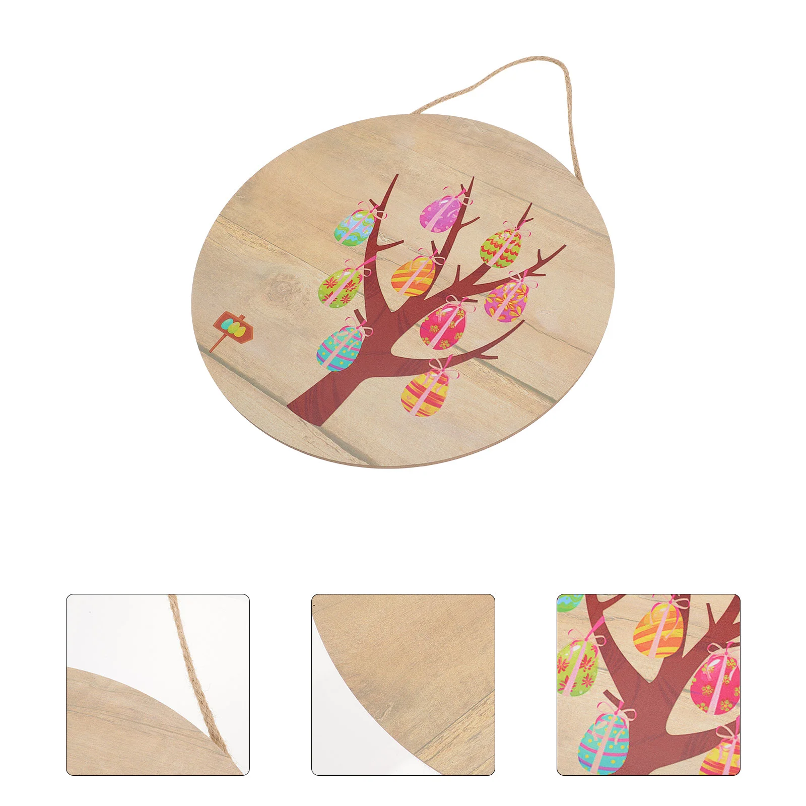 

Easter Pendant Home Scene Door Sign Decor Hanging Decoration Front Adorn Wooden Craft Layout